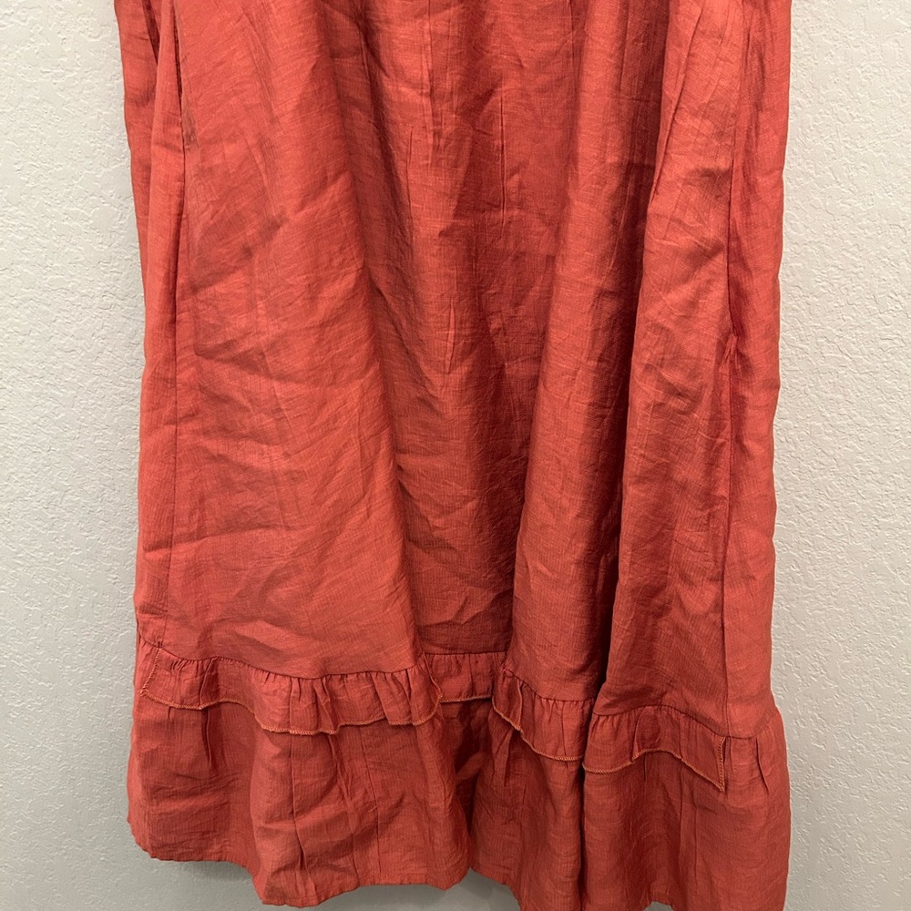 BloomChic Terracotta Puff Sleeve Dress - Picture 6 of 8